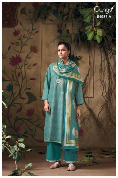 Ganga meliora 4987 wholesale dress material surat online